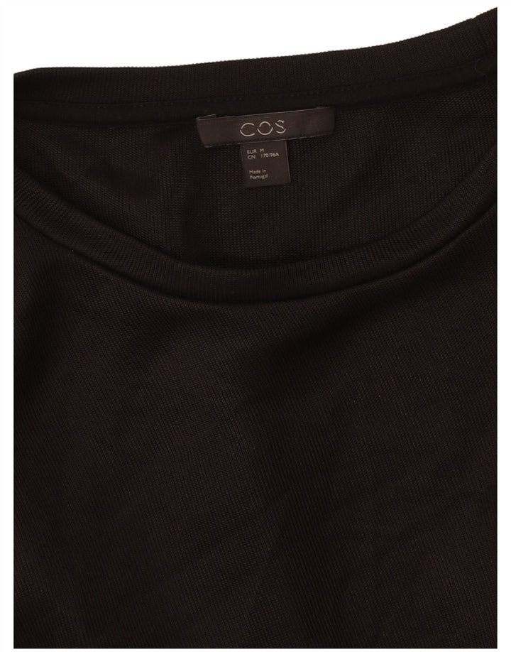 Cos Dame Oversized T-Shirt Top UK 14 Medium Sort Viscose