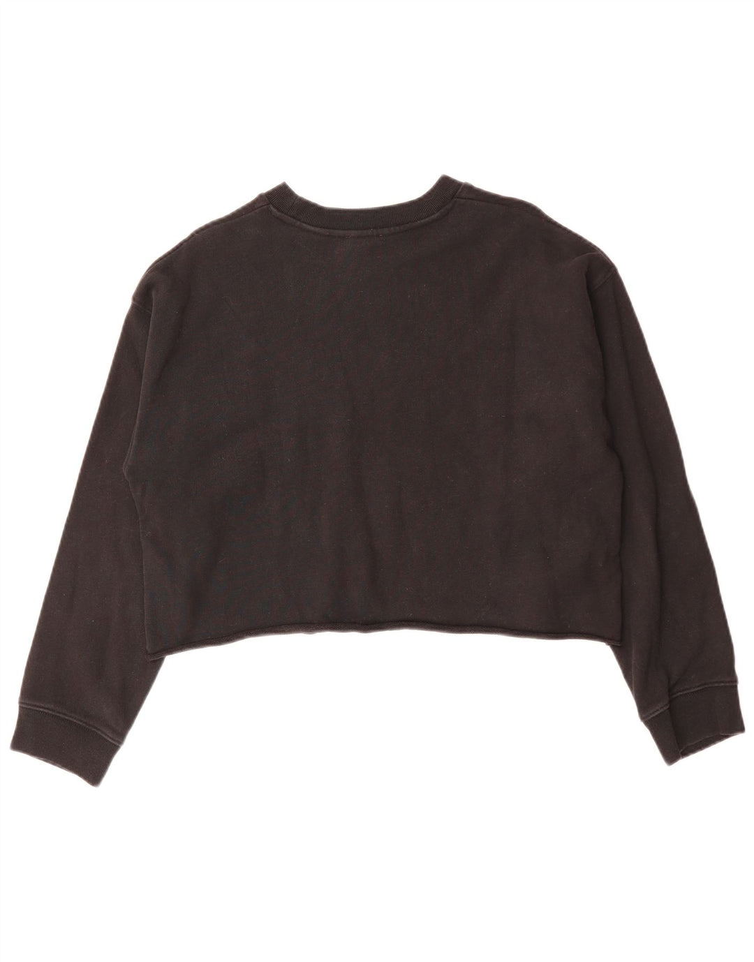 Levi's Womens Crop Oversized Sweatshirt Jumper UK 10 Small Black Bomuld
