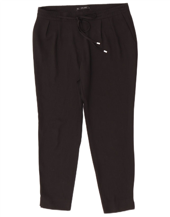 Zara Slim Chino Bukser Small W30 L27 Sort Polyester