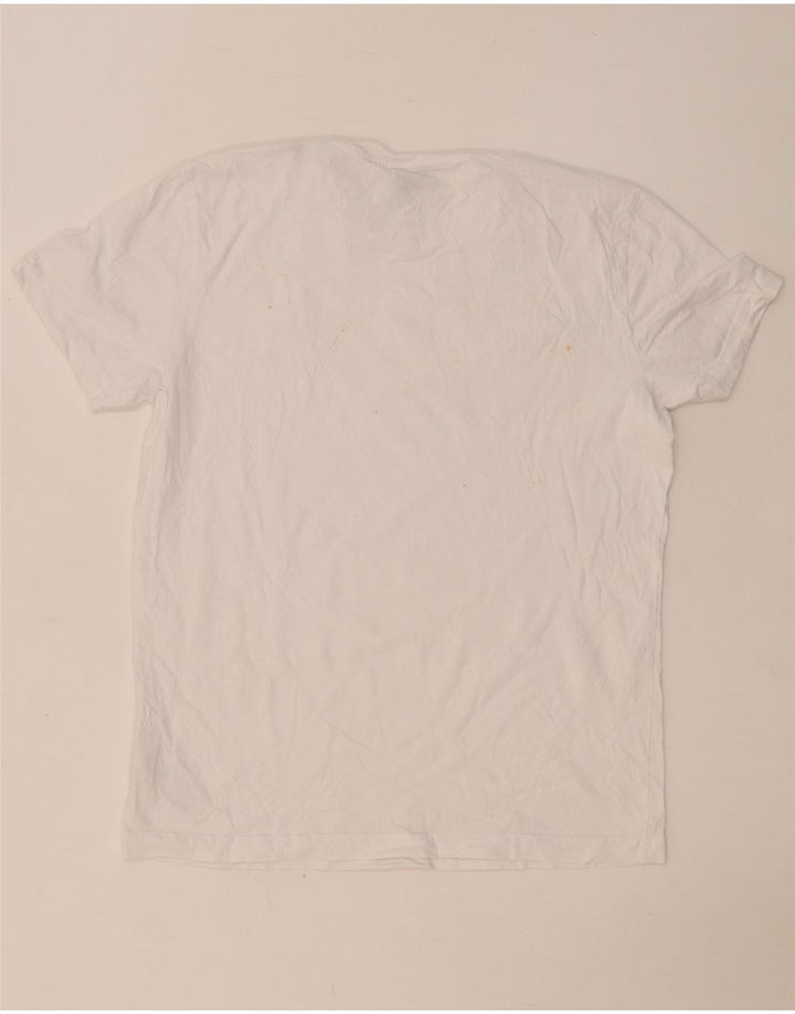 Diesel Herre T-Shirt Top Stor Hvid Bomuld