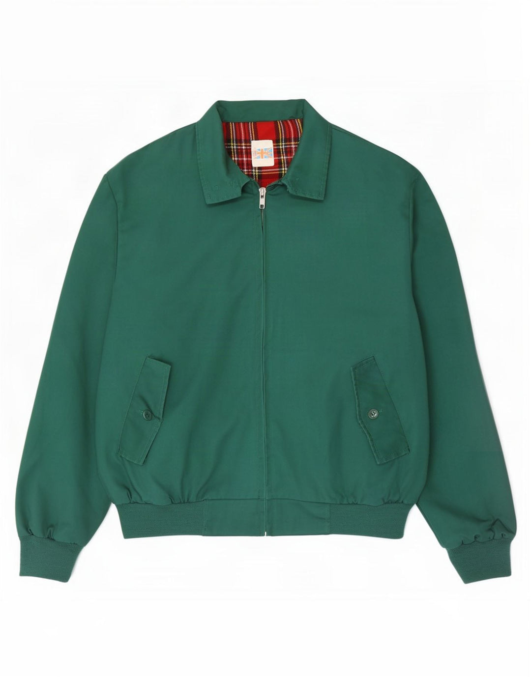 Vintage Bomberjakke til mænd UK 40 Stor grøn polyester