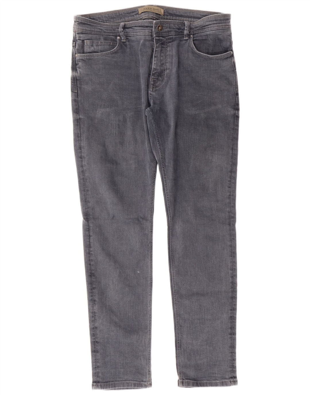 ZARA Herre Slim Jeans EU 44 Large W34 L30 Blå Bomuld