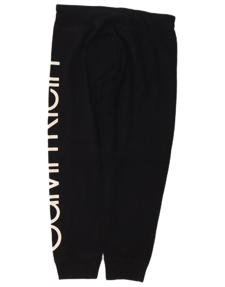 CALVIN KLEIN Graphic Tracksuit Bukser til kvinder Joggers UK 14 Medium Black