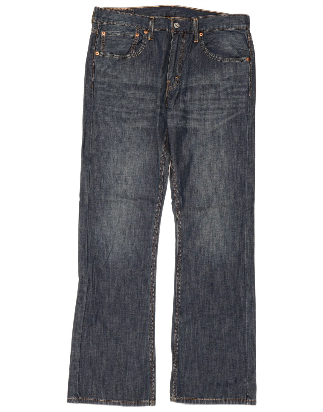 LEVI'S Herre 527 Bootcut Jeans W34 L32 Blå Bomuld