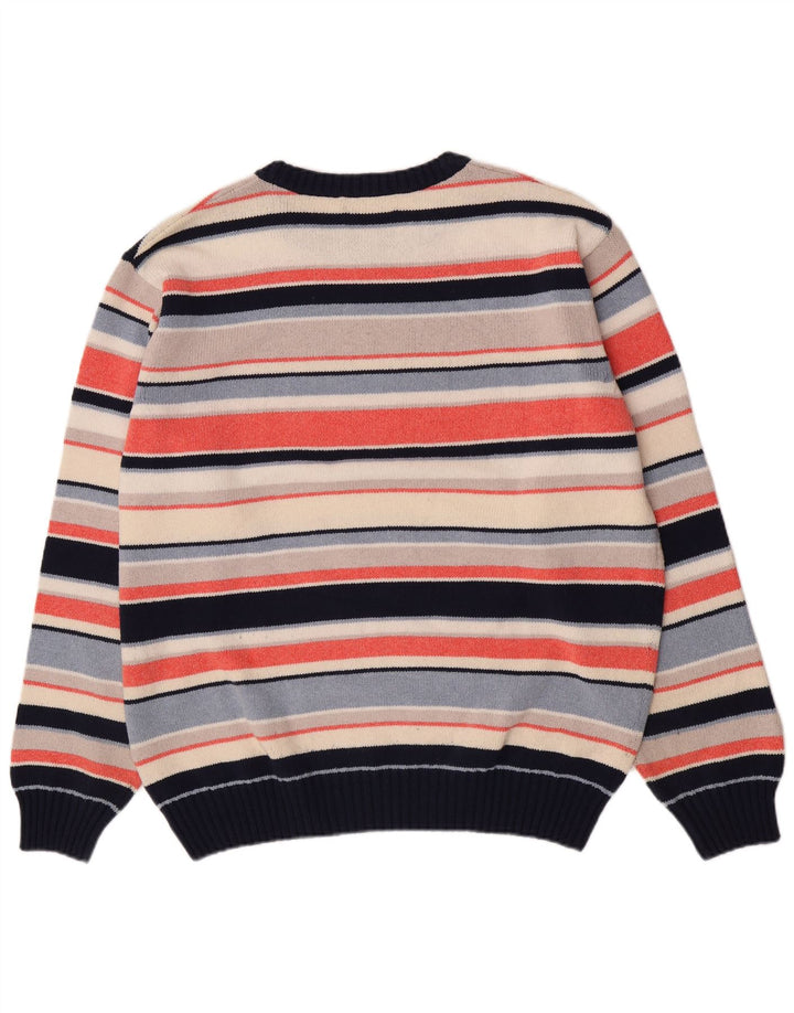 Il Granchio Herre Crew Neck Jumper Sweater Stor Flerfarvet Stribet