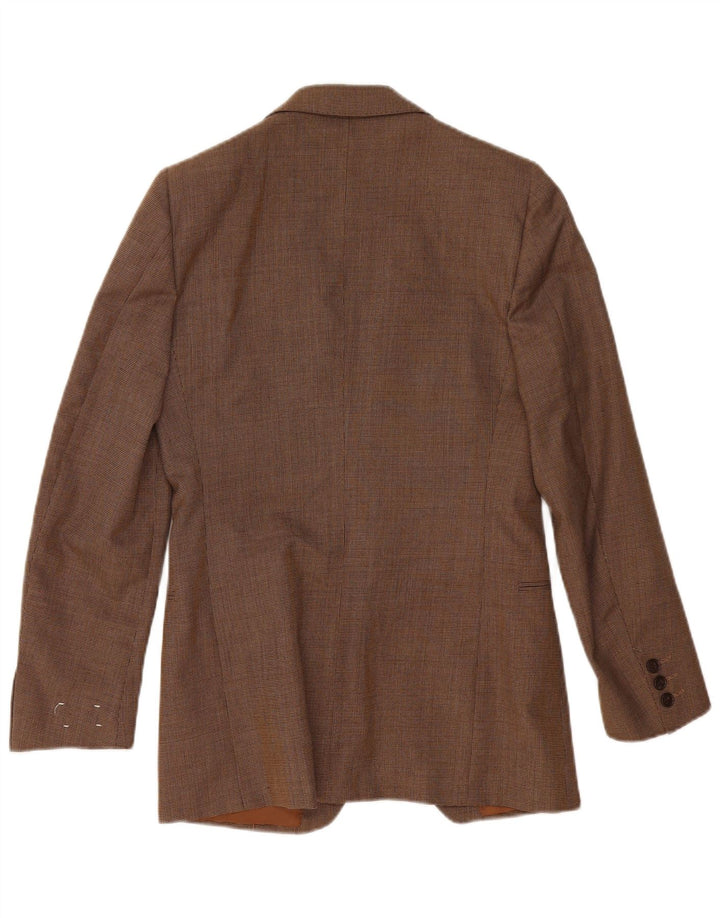 Vintage herre 2-knaps blazerjakke IT 48 medium brun polyester