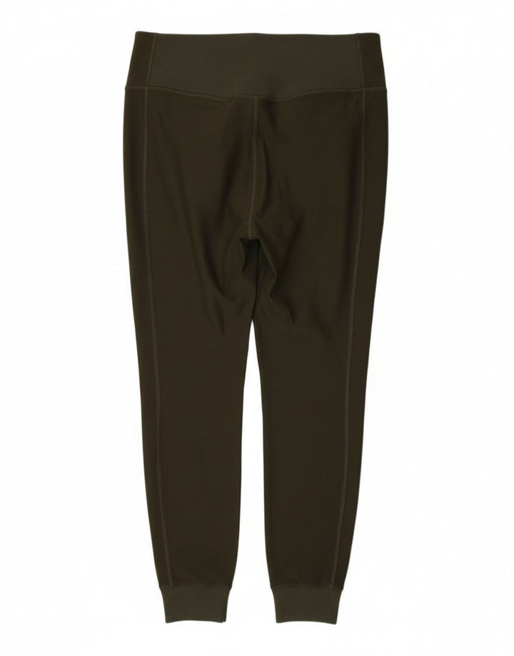 Nike Dame Dri Fit Leggings UK 14 Large Khaki Polyester