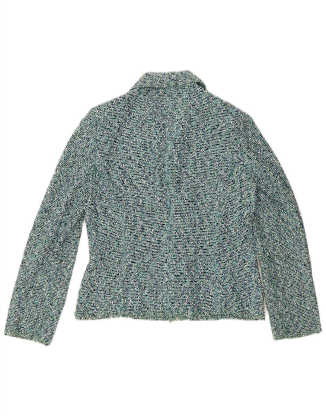 Luisa Spagnoli Dame Blazer Jakke IT 46 Stor Blå Flecked