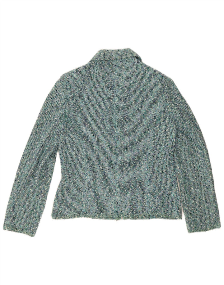 Luisa Spagnoli Dame Blazer Jakke IT 46 Stor Blå Flecked