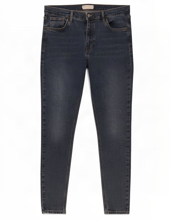 Topshop Dame Jamie Skinny Jeans W34 L28 Blå Bomuld