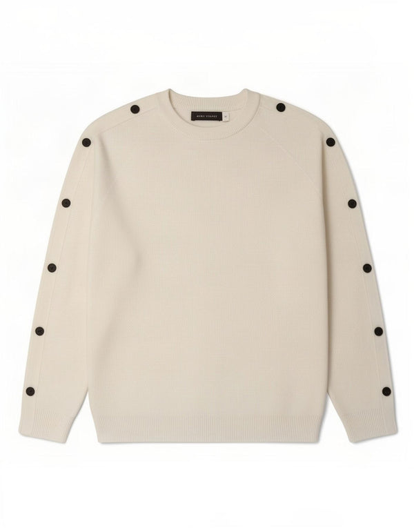 MINT FLØJSEL Dame Loose Fit Jumper Sweater med rund hals UK 6 XS Hvid Modal
