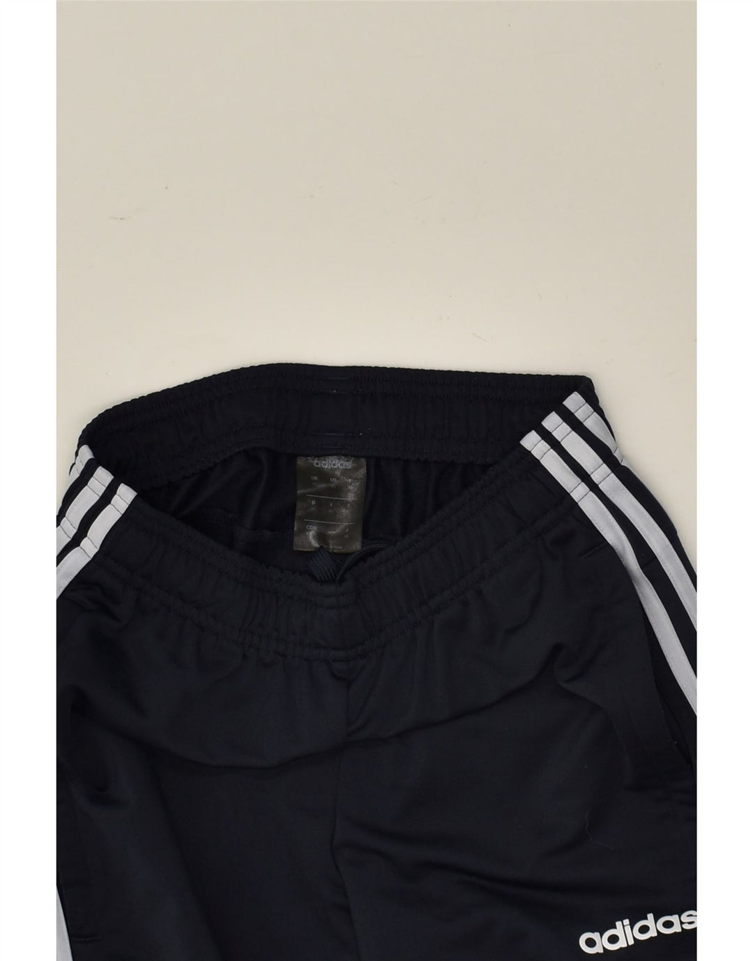 ADIDAS Mens Tracksuit Trousers Joggers XS Navy Blue Polyester | Vintage Adidas | Thrift | Second-Hand Adidas | Used Clothing | Messina Hembry 