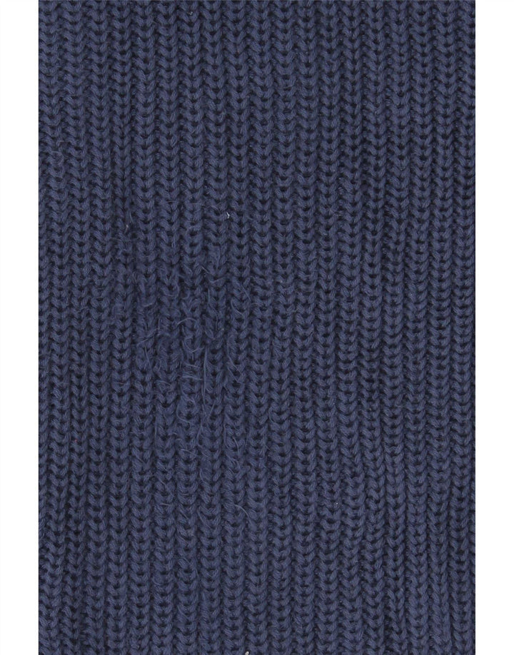 L.L.Bean Herre cardigan sweater med fuld lynlås Stor marineblå bomuld