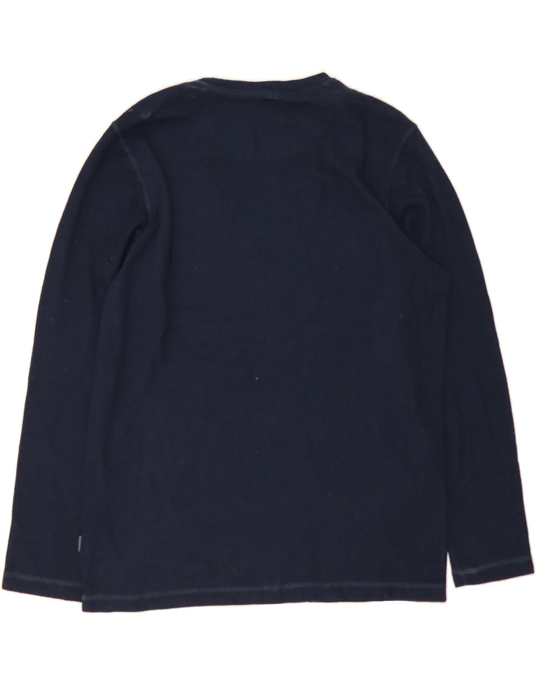TOMMY BAHAMA Mens Top Long Sleeve Large Navy Blue Polyester Vintage Tommy Bahama and Second-Hand Tommy Bahama from Messina Hembry 