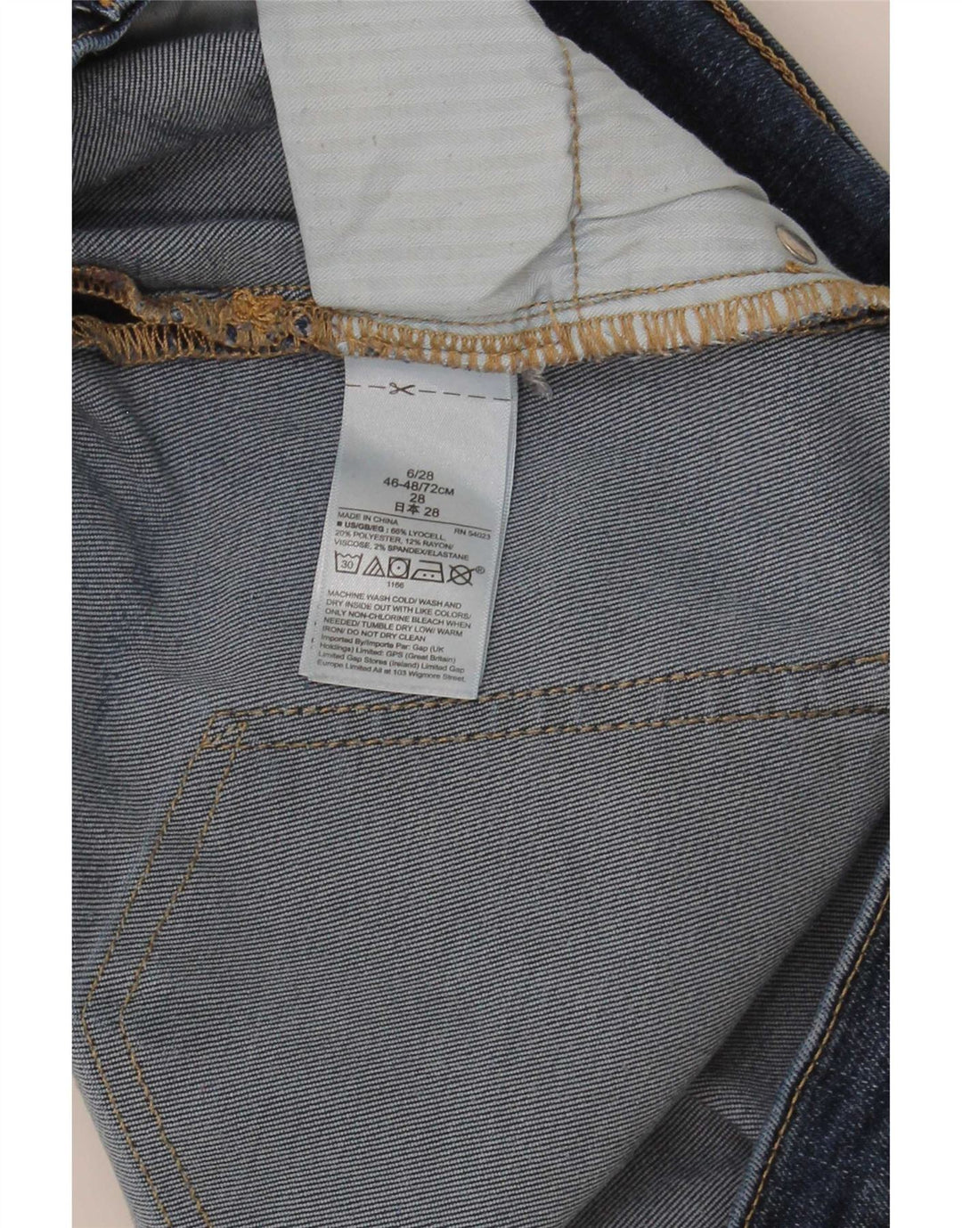 Gap Dame Skinny Jeans EU 38 Medium W30 L28 Blå Lyocell