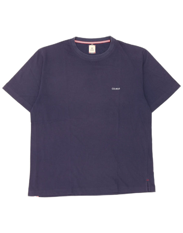 Colmar Herre T-Shirt Top XL Marineblå Bomuld
