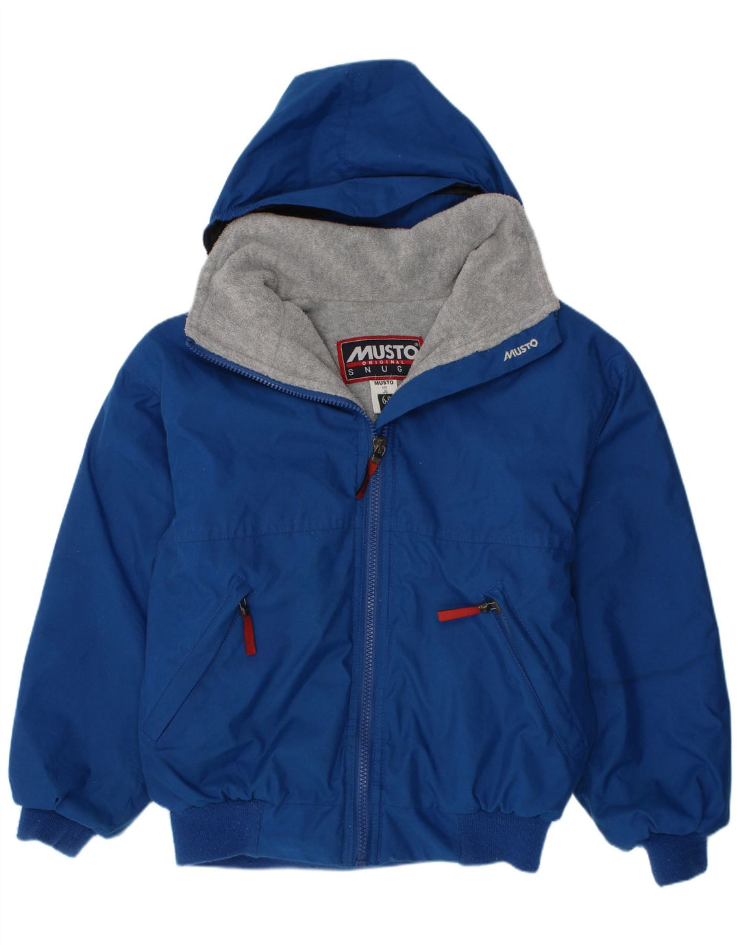 Musto Boys Hooded Bomber Jacket 6-7 år Blå Polyester