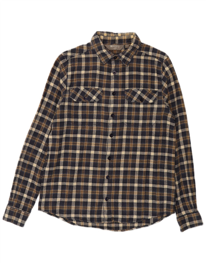 MOUNTAIN WAREHOUSE Flanelskjorte til mænd Lille marineblå ternet bomuld