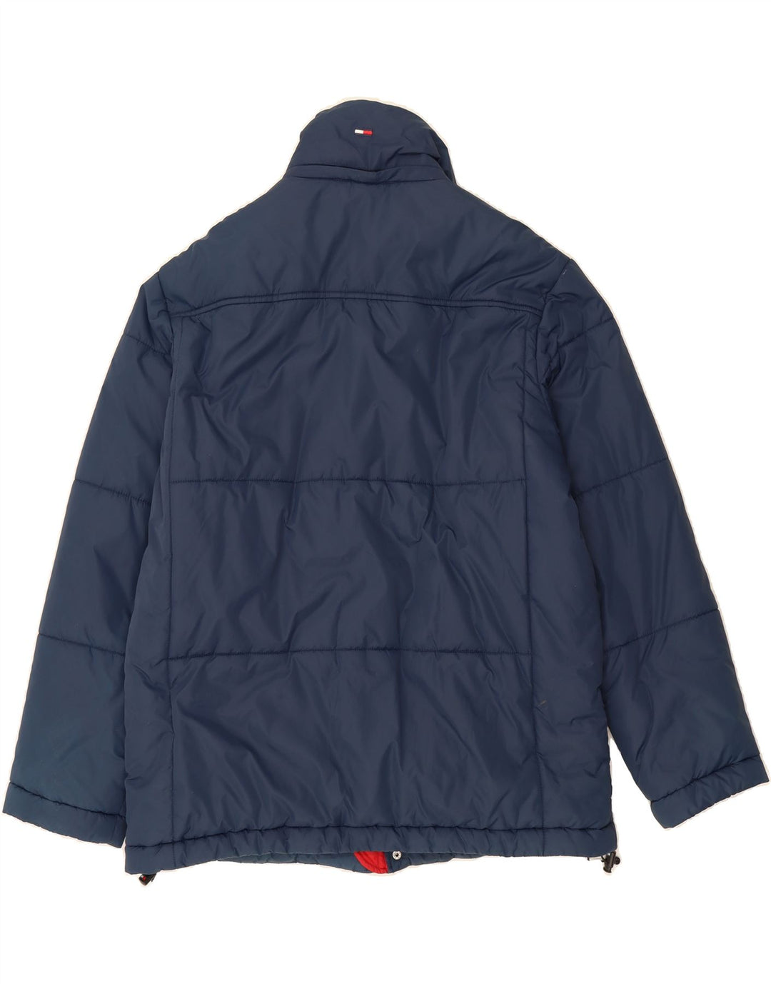 TOMMY HILFIGER Mens Padded Jacket UK 38 Medium Navy Blue Nylon Vintage Tommy Hilfiger and Second-Hand Tommy Hilfiger from Messina Hembry 