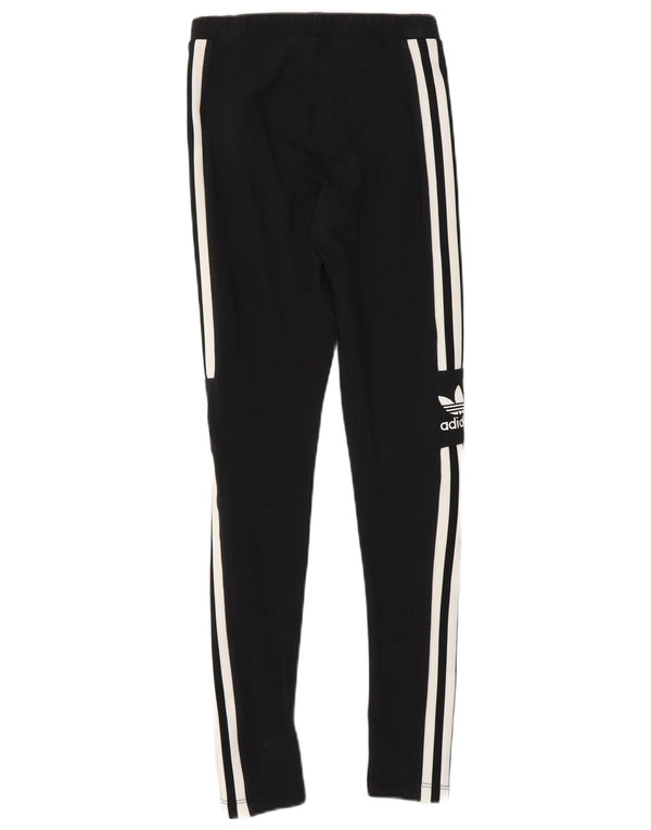 Adidas Grafiske Leggings til kvinder UK 4 XS Sort bomuld
