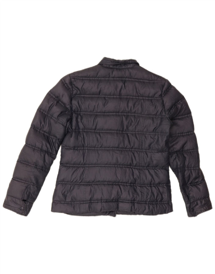 Aspesi Dame Polstret Jakke UK 12 Medium Navy Blue Polyester