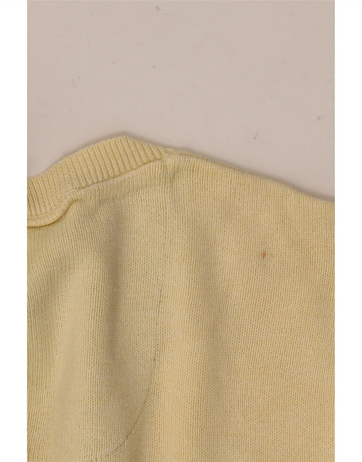 MARKS & SPENCER Herre Regular Fit V-hals sweater stor beige bomuld