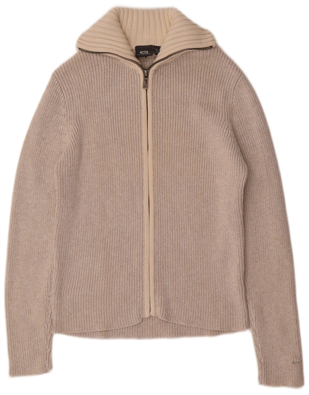 G-Star Herre grafisk cardigan sweater Medium Beige Bomuld