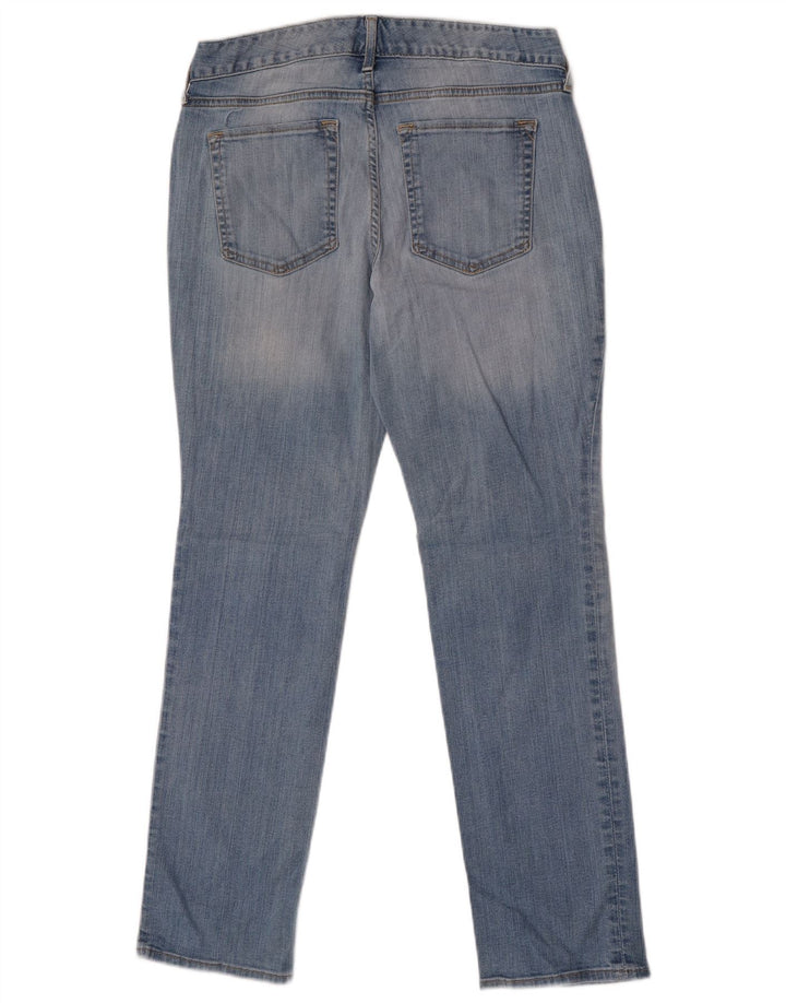 Eddie Bauer Womens Curvy Straight Jeans US 6 Medium W28 L29 Blue Cotton