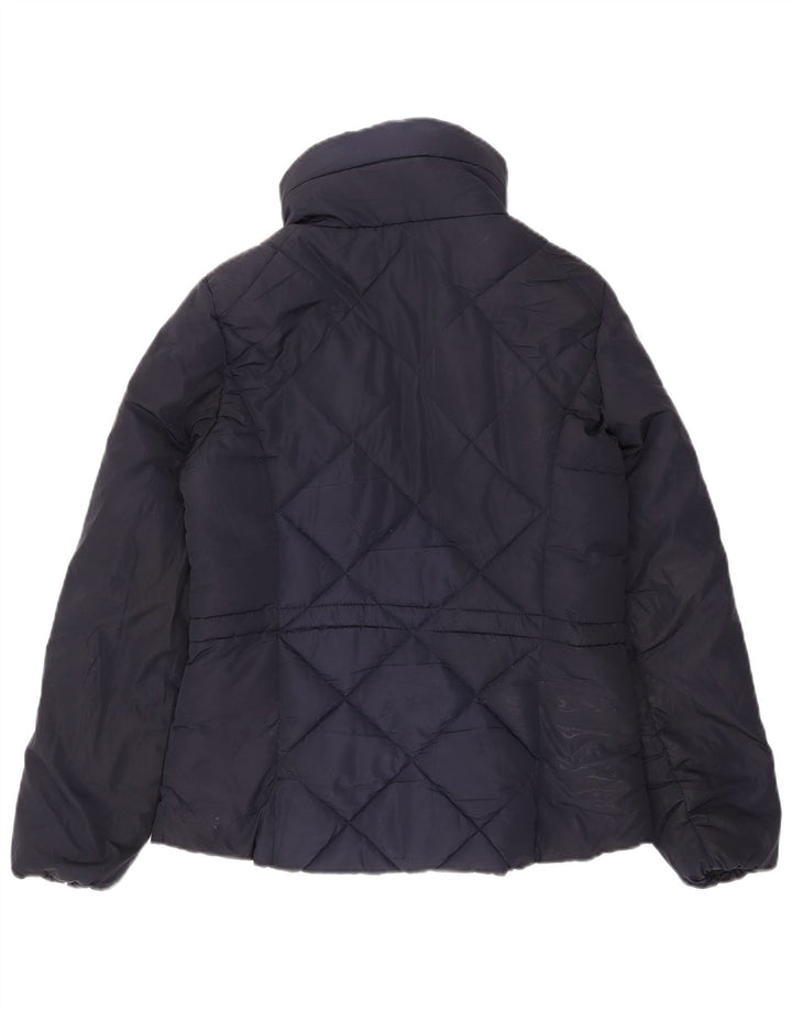 Marks & Spencer Quiltet polstret jakke til kvinder UK 10 Small Navy Blue