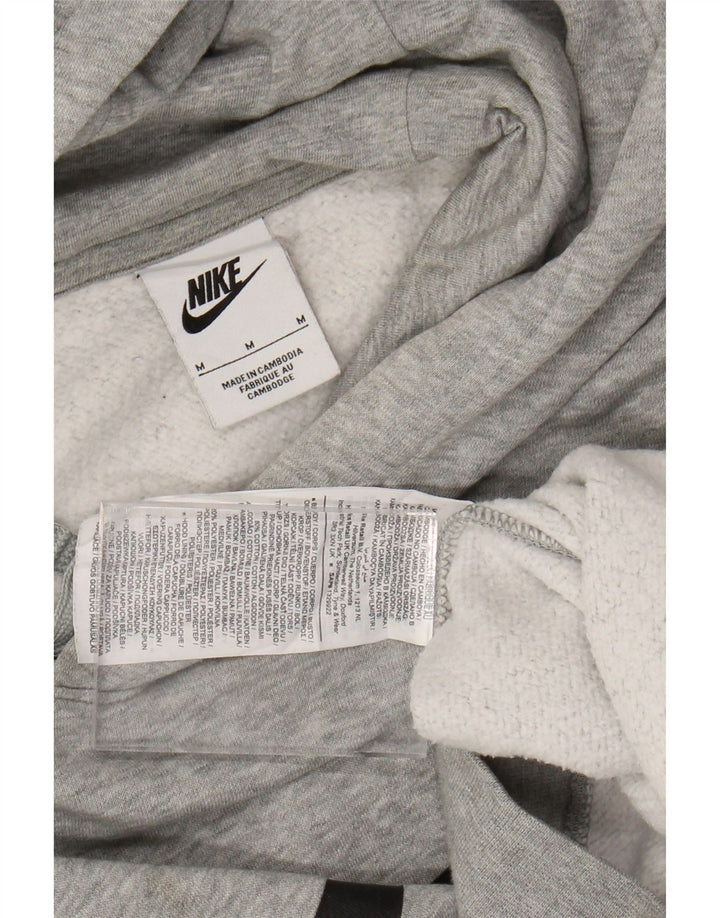 Nike grafisk hættetrøje til mænd mellemgrå flækket bomuld