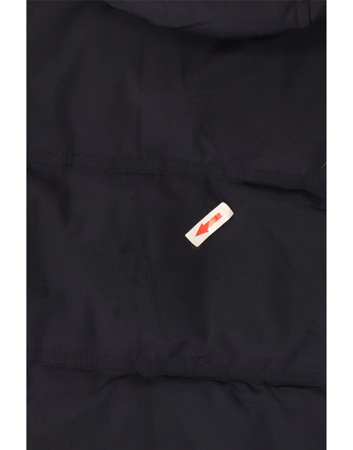 Woolrich Penn-Rich polstret hættejakke til kvinder UK 10 Small Navy Blue