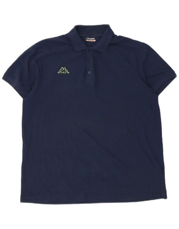 Kappa herre poloskjorte 2XL marineblå bomuld