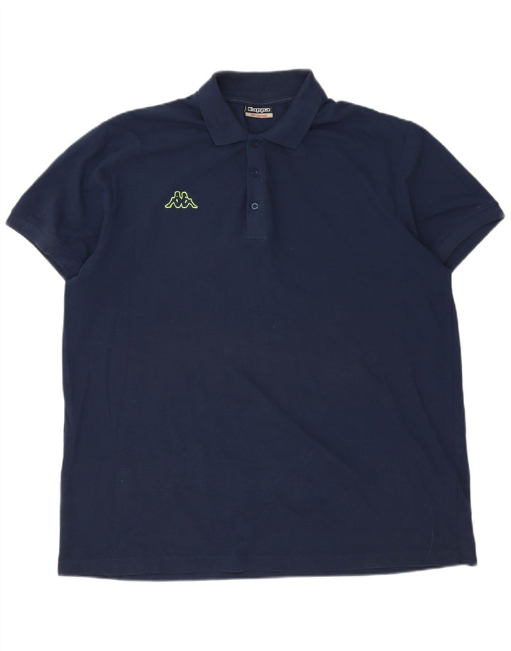 Kappa herre poloskjorte 2XL marineblå bomuld
