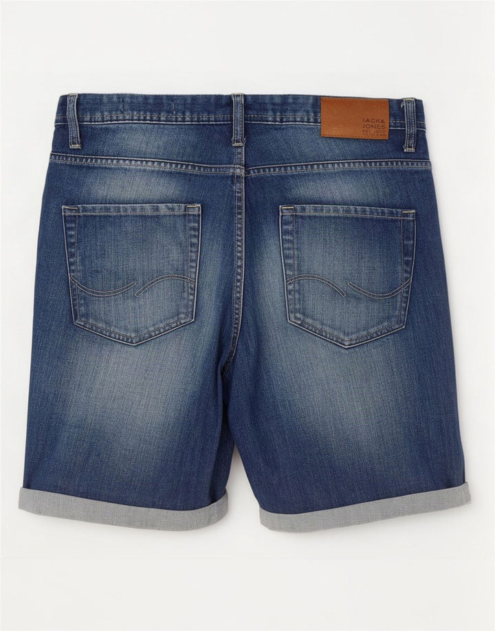 Jack & Jones denimshorts til mænd W36 Stor blå bomuld