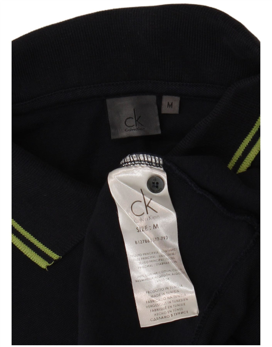 CALVIN KLEIN Herre poloshirt Medium marineblå bomuld