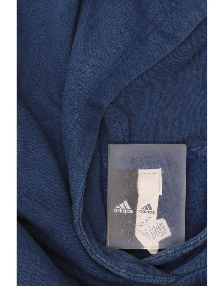 Adidas Grafisk hættetrøje til mænd mellemblå bomuld