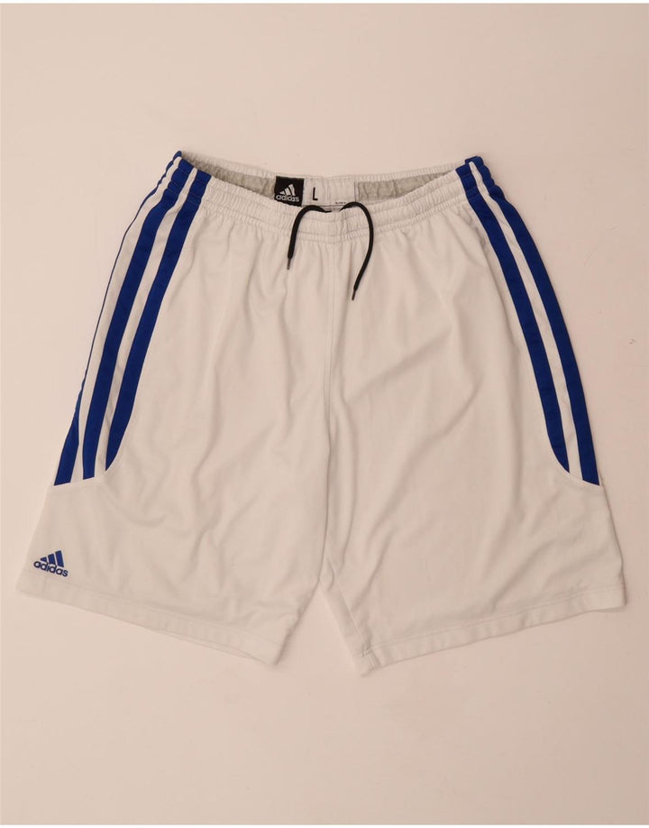 ADIDAS Climalite sportsshorts til kvinder UK 18 XL Hvid bomuld
