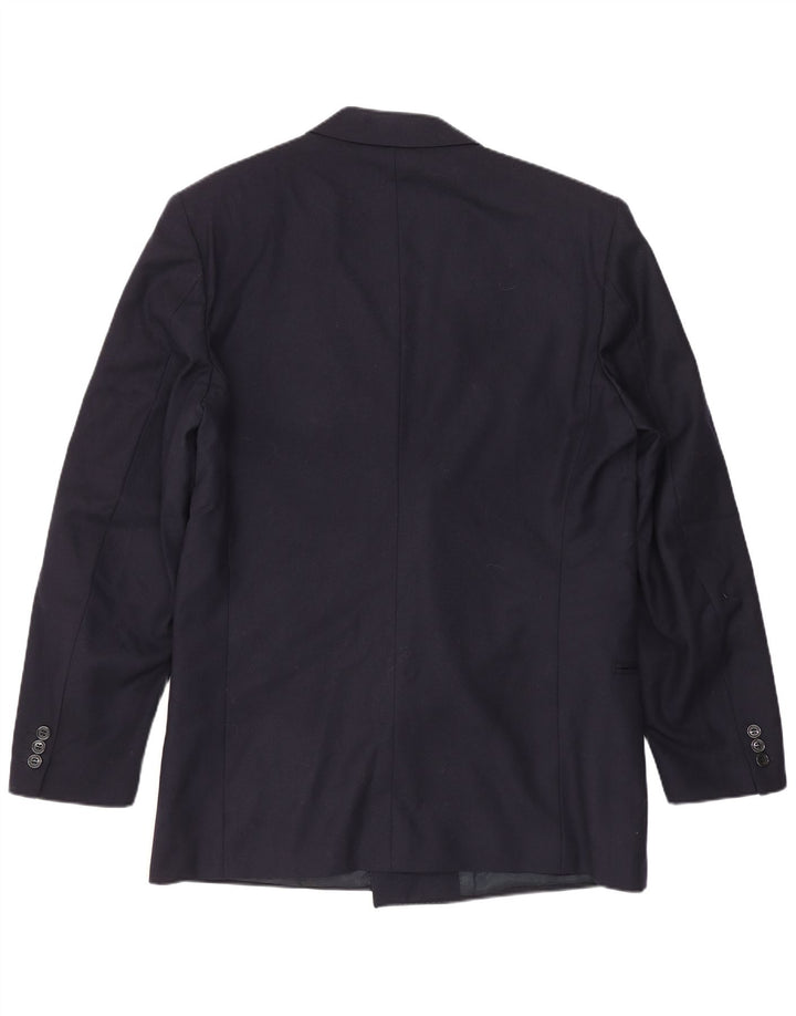 Lubiam Herre dobbeltradet blazerjakke IT 48 Medium Navy Blue
