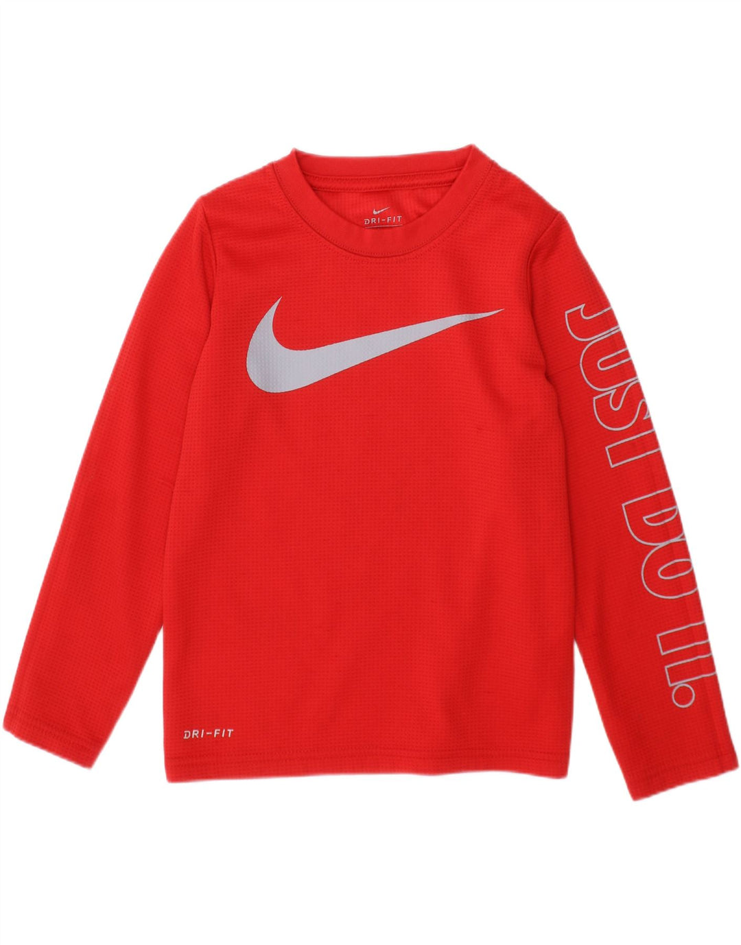 Nike drenge grafisk top langærmet 4-5 år rød polyester