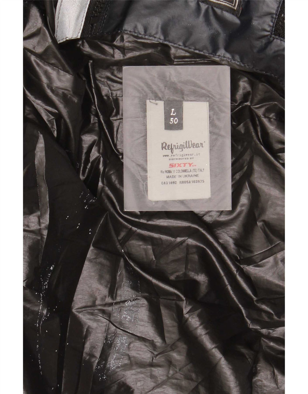 Refrigiwear Herre Hooded Bomber Polstret Jakke IT 50 Large Navy Blue Modern