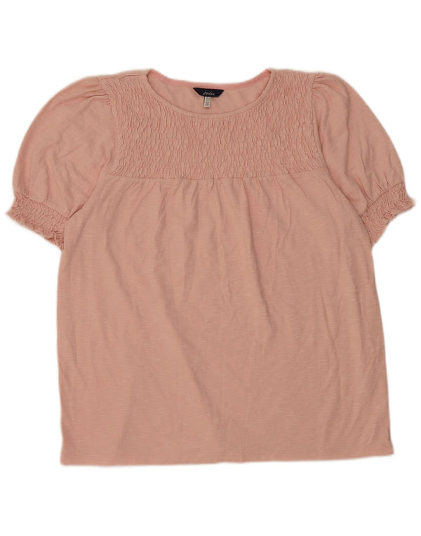 Joules Damebluse Top UK 12 Medium Pink Bomuld