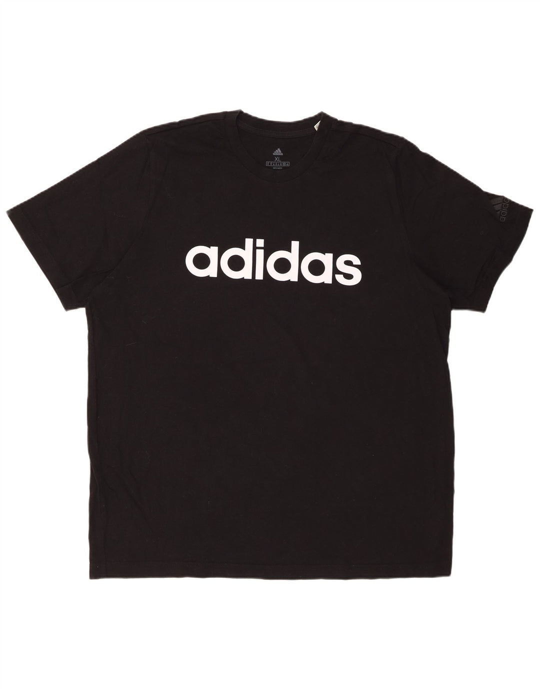 ADIDAS Grafisk T-shirt top til mænd XL sort bomuld