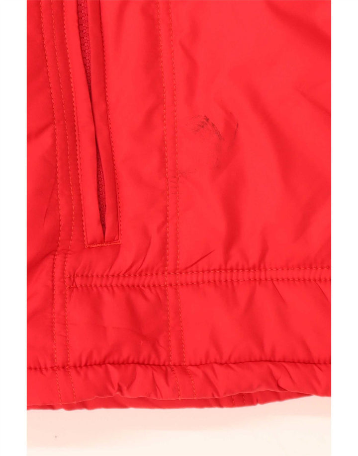 Sergio Tacchini Herre hættepolstret jakke UK 38 Medium Rød Polyester