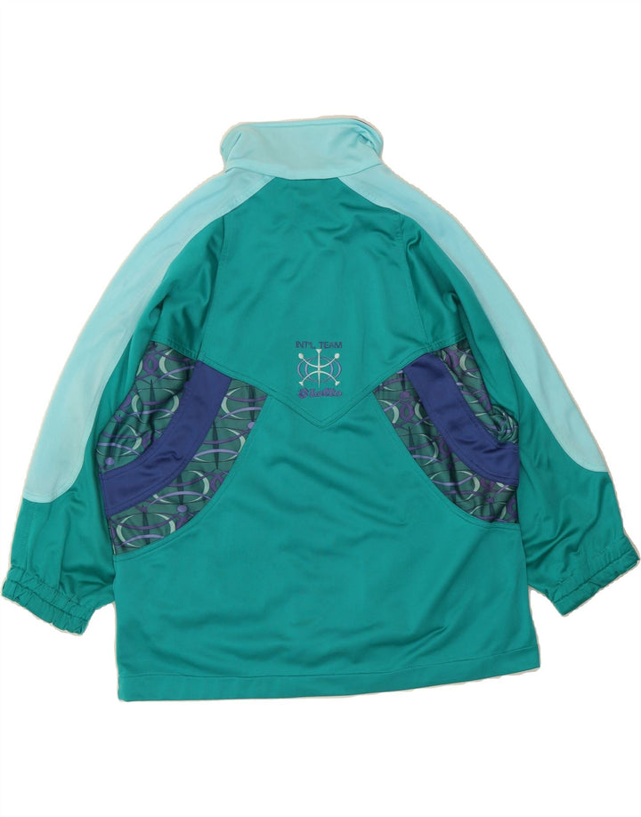 LOTTO Womens Full Tracksuit UK 14 Large Turquoise Colourblock Polyester Vintage Lotto and Second-Hand Lotto from Messina Hembry 