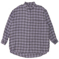Jack Wills Dame Oversized skjortekjole UK 12 Mellem blå ternet bomuld