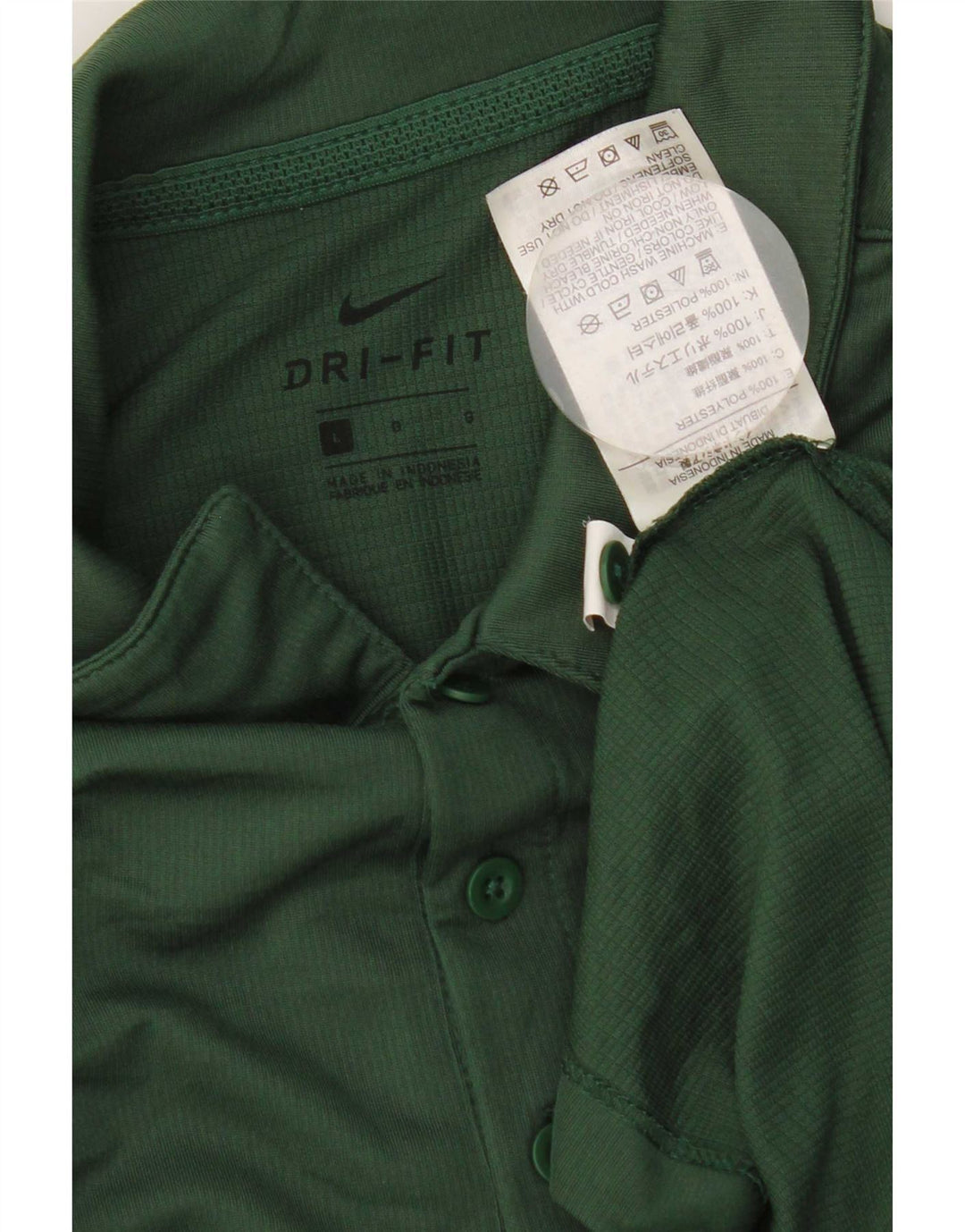 Nike Herre Green Bay Packers Polo Shirt Large Polyester