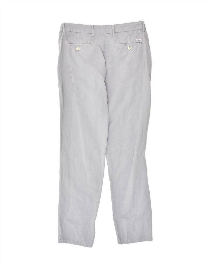 MASSIMO DUTTI Womens Slim Fit Chino Trousers W31 L27 Grey Cotton | Vintage Massimo Dutti | Thrift | Second-Hand Massimo Dutti | Used Clothing | Messina Hembry 