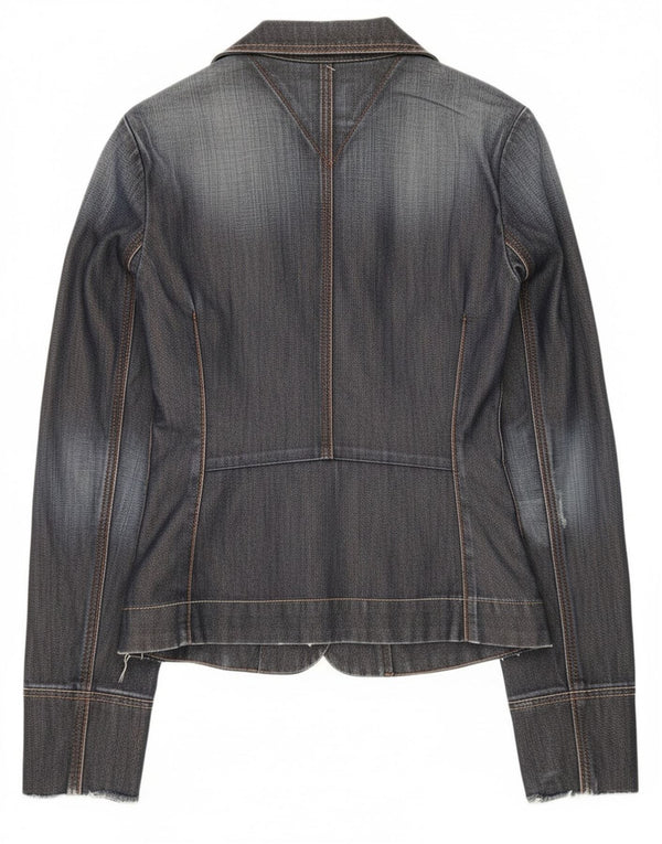 Tommy Hilfiger Dame 3-knaps Denim Blazer Jacket UK 12 Medium Navy Blue