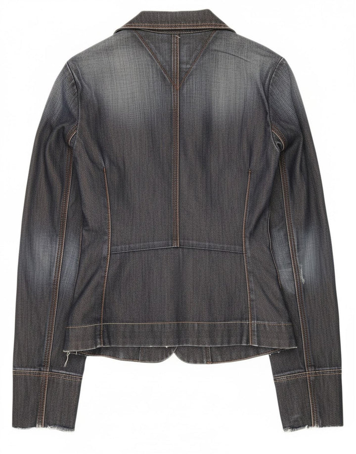 Tommy Hilfiger Dame 3-knaps Denim Blazer Jacket UK 12 Medium Navy Blue