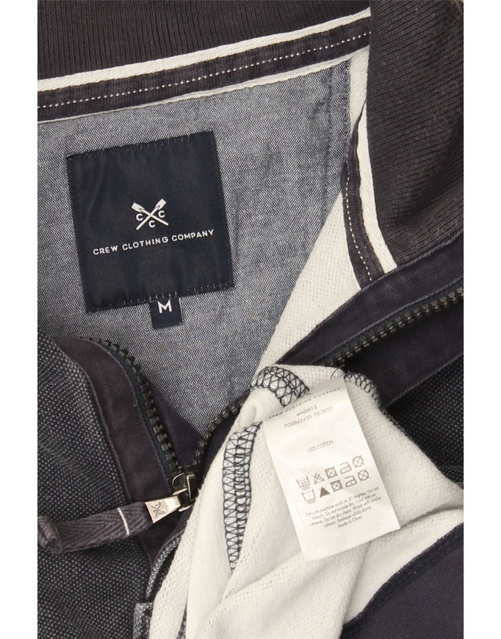 Besætningstøj Herre Zip Neck Sweatshirt Jumper Medium Navyblå stribet